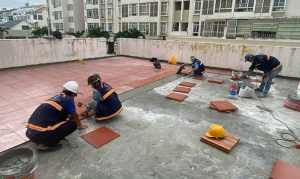 Các bước thực hiện thi công chống thấm cho sân thượng
